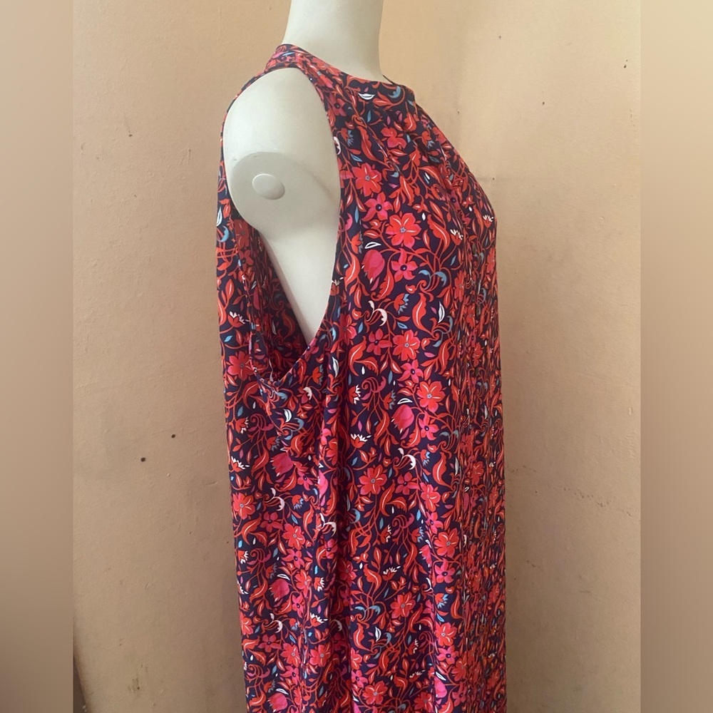 Ann Taylor Red and Blue Floral Dress - Picture 6 of 12
